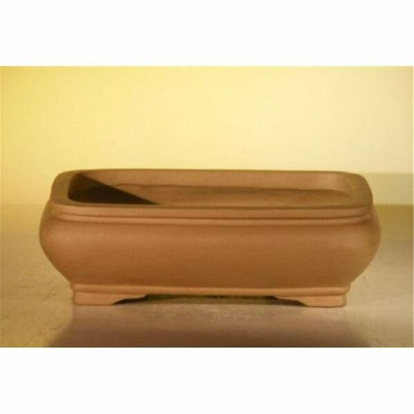 Parche 8 x 6 x 3 in. Rectangle Unglazed Ceramic Pot, Tan PA2802621